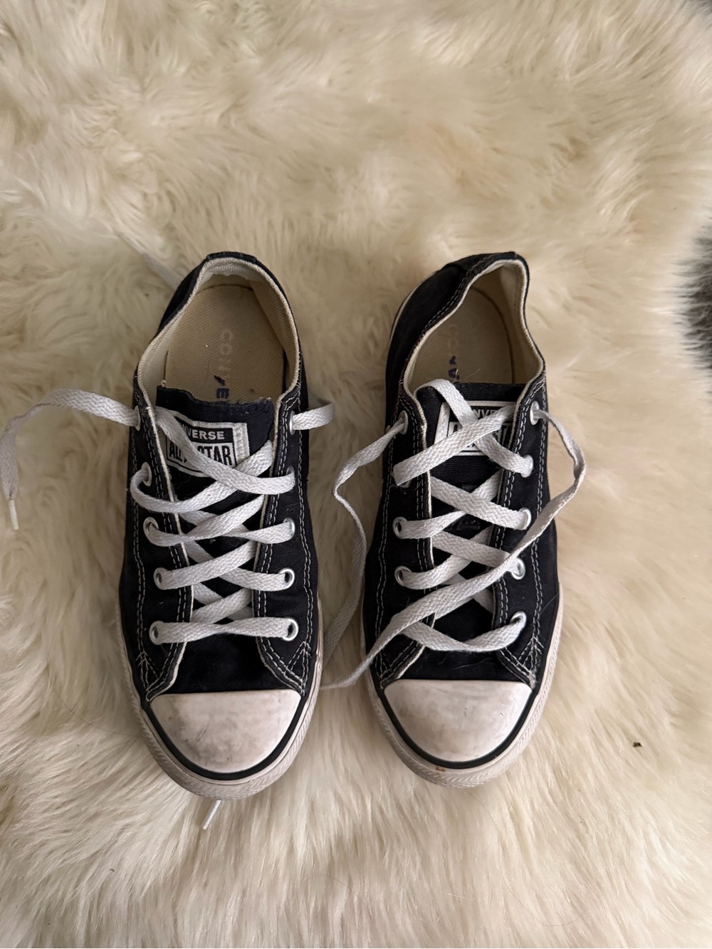 Converse Black & White Kids Low Top Sneakers